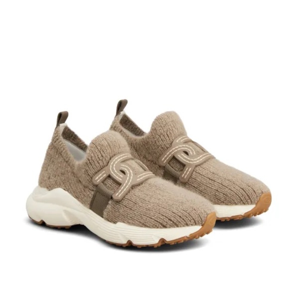 Tod’s Kate Knitted Sneakers beige size 38 Unworn original box